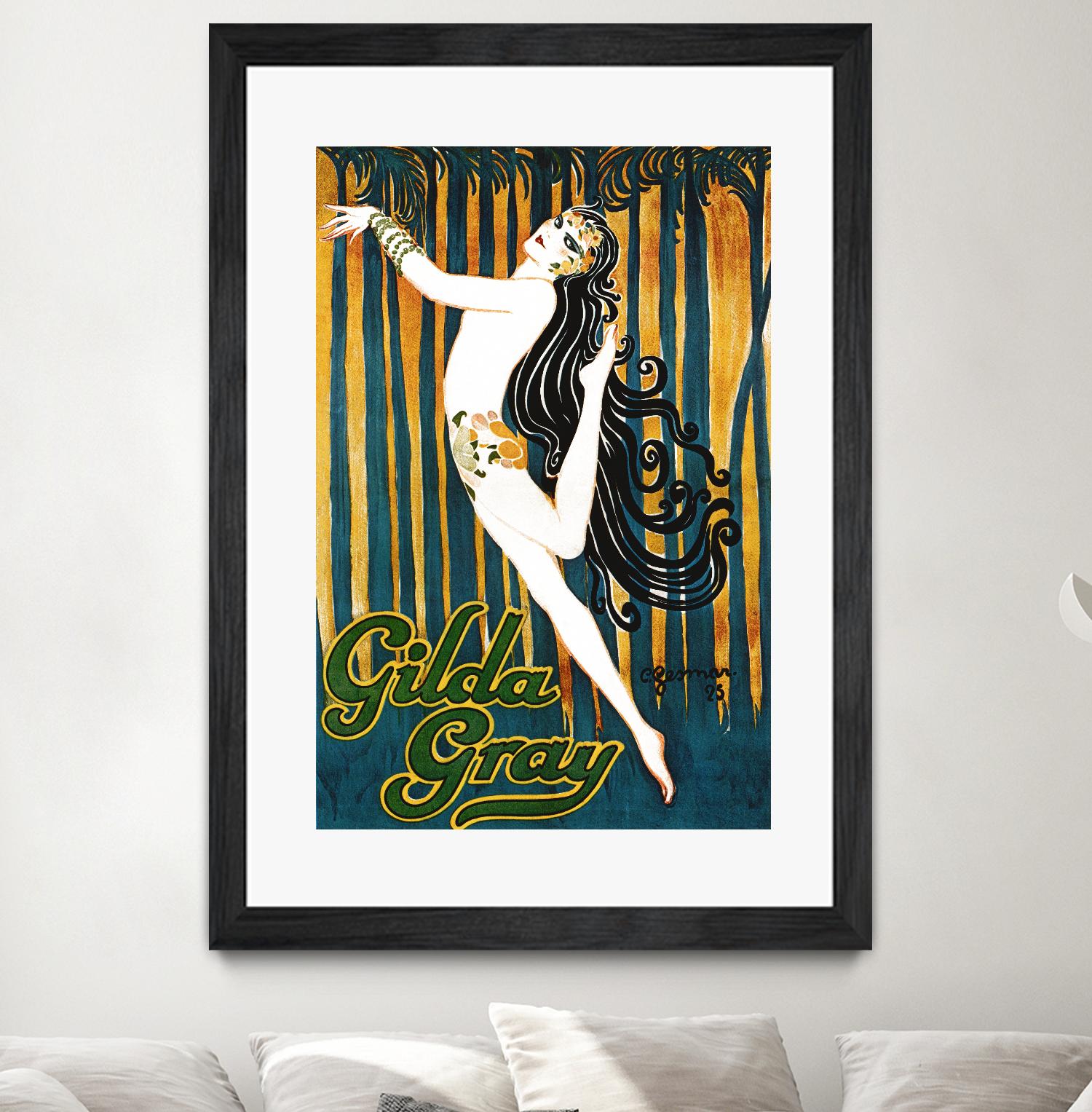 Gilda Gray by Archive on GIANT ART - blue vintage dancer
