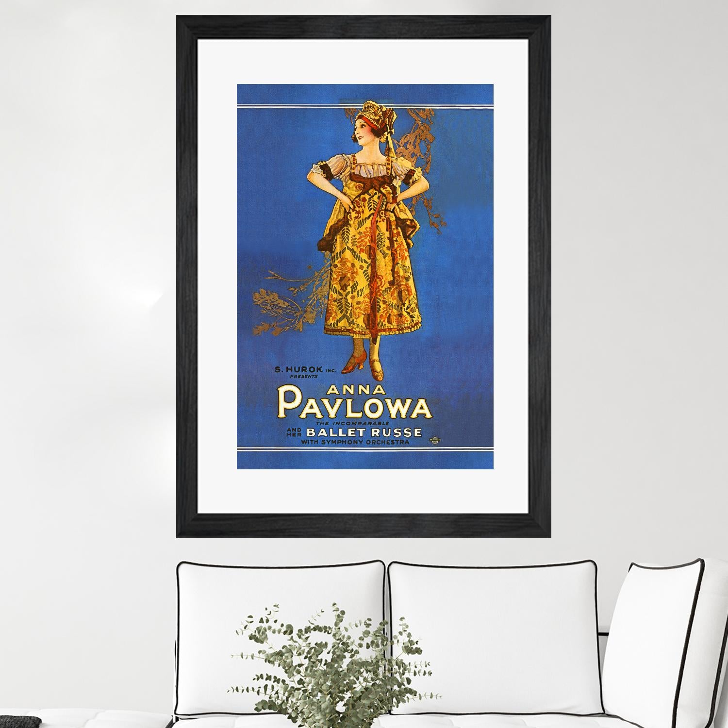 Ballet Russe by Archive on GIANT ART - beige vintage dancer