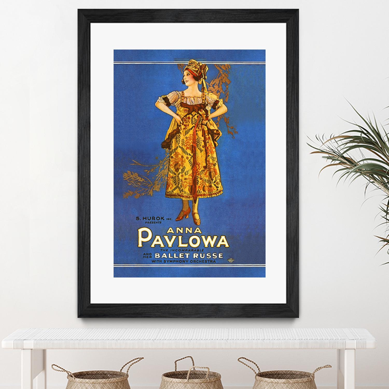 Ballet Russe by Archive on GIANT ART - beige vintage dancer