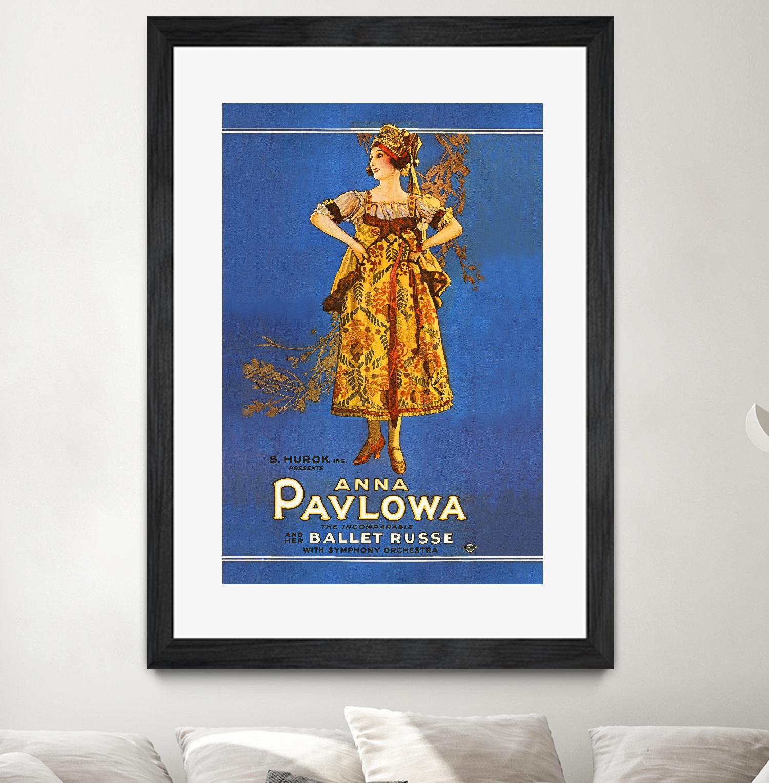 Ballet Russe by Archive on GIANT ART - beige vintage dancer