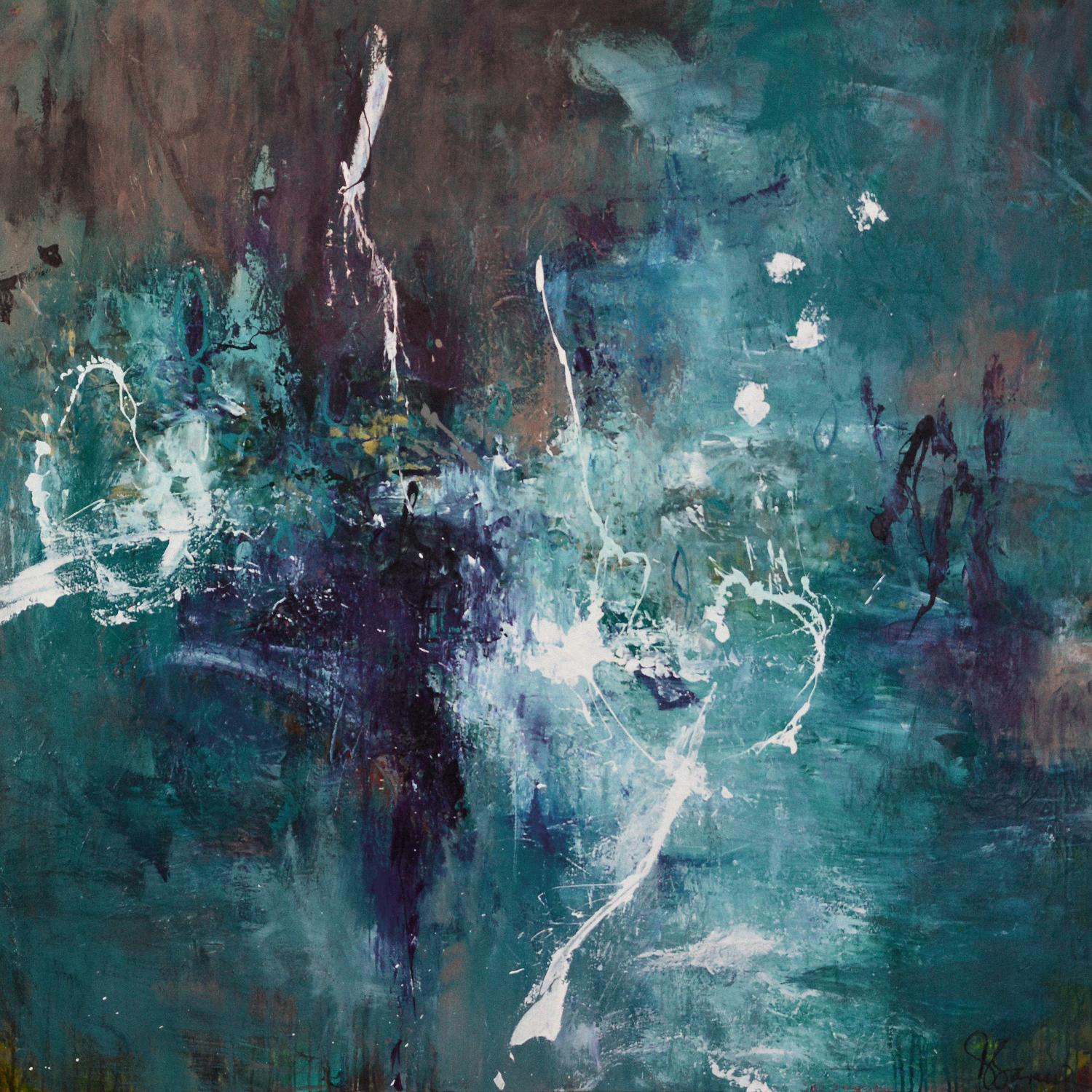 New Emergence by Doris Savard on GIANT ART - blue abstract
