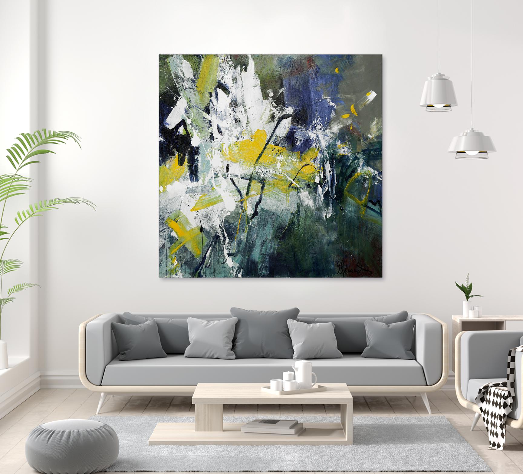 New Sparkle by Doris Savard on GIANT ART - green abstract