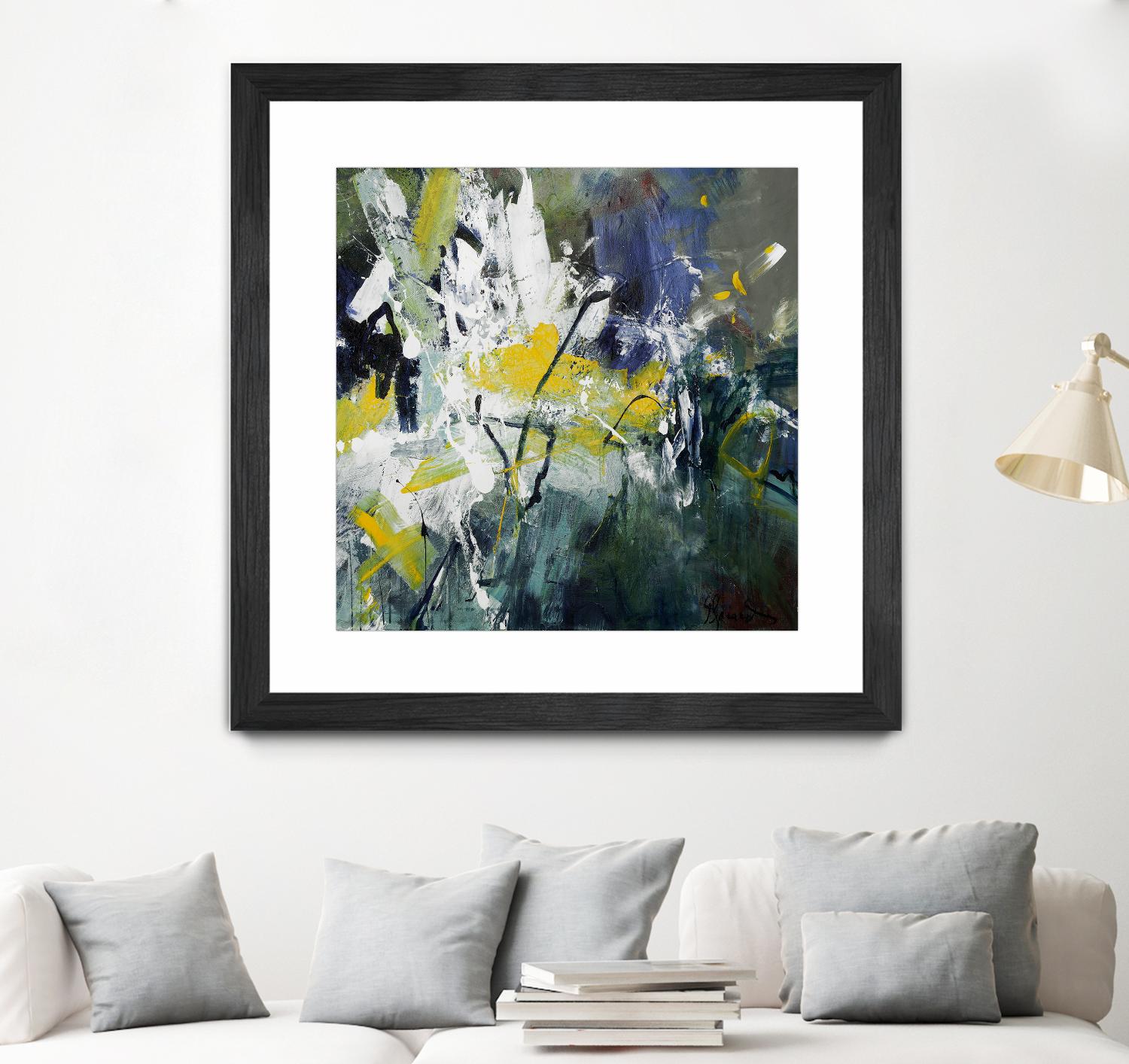 New Sparkle by Doris Savard on GIANT ART - green abstract