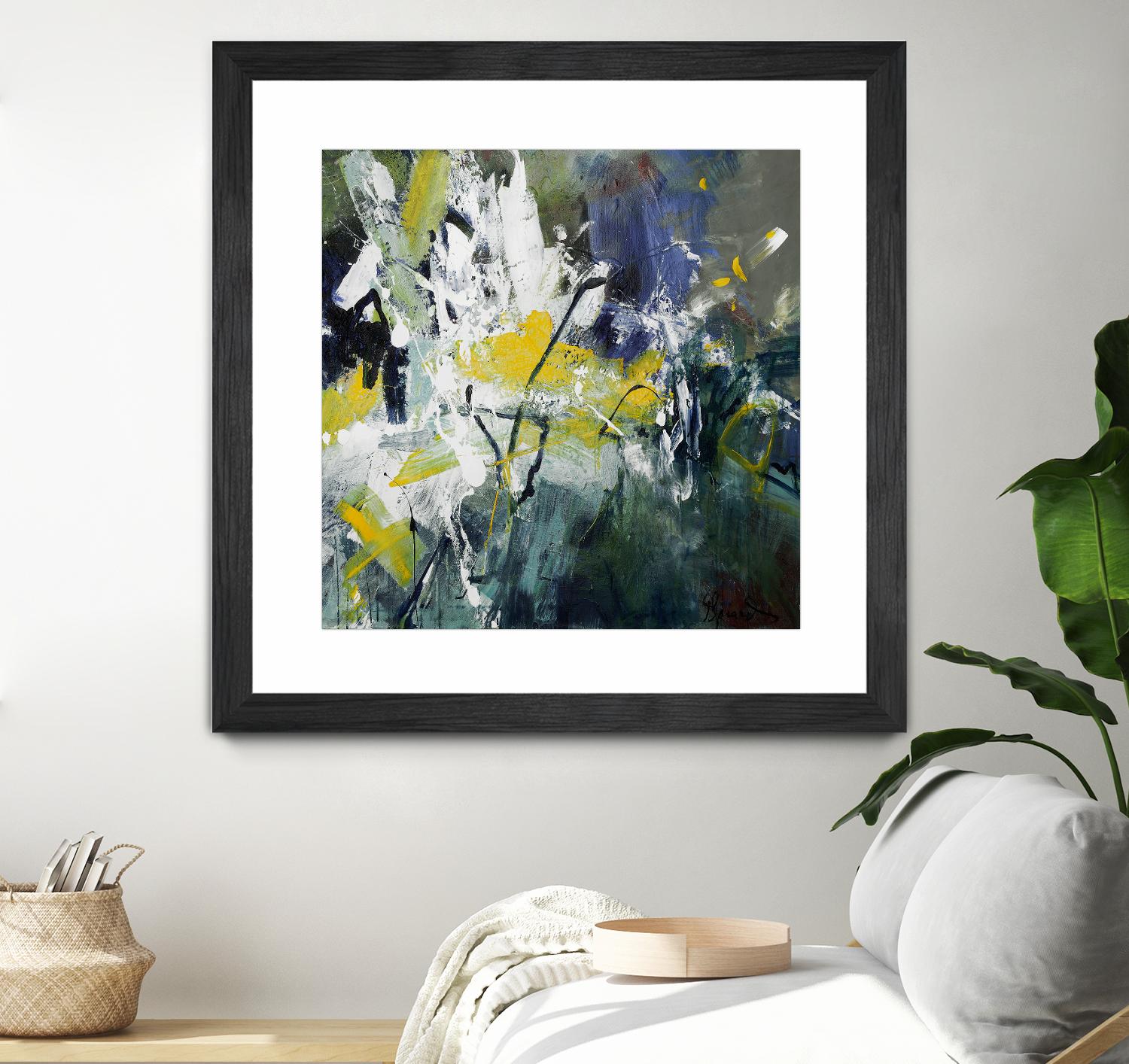 New Sparkle by Doris Savard on GIANT ART - green abstract