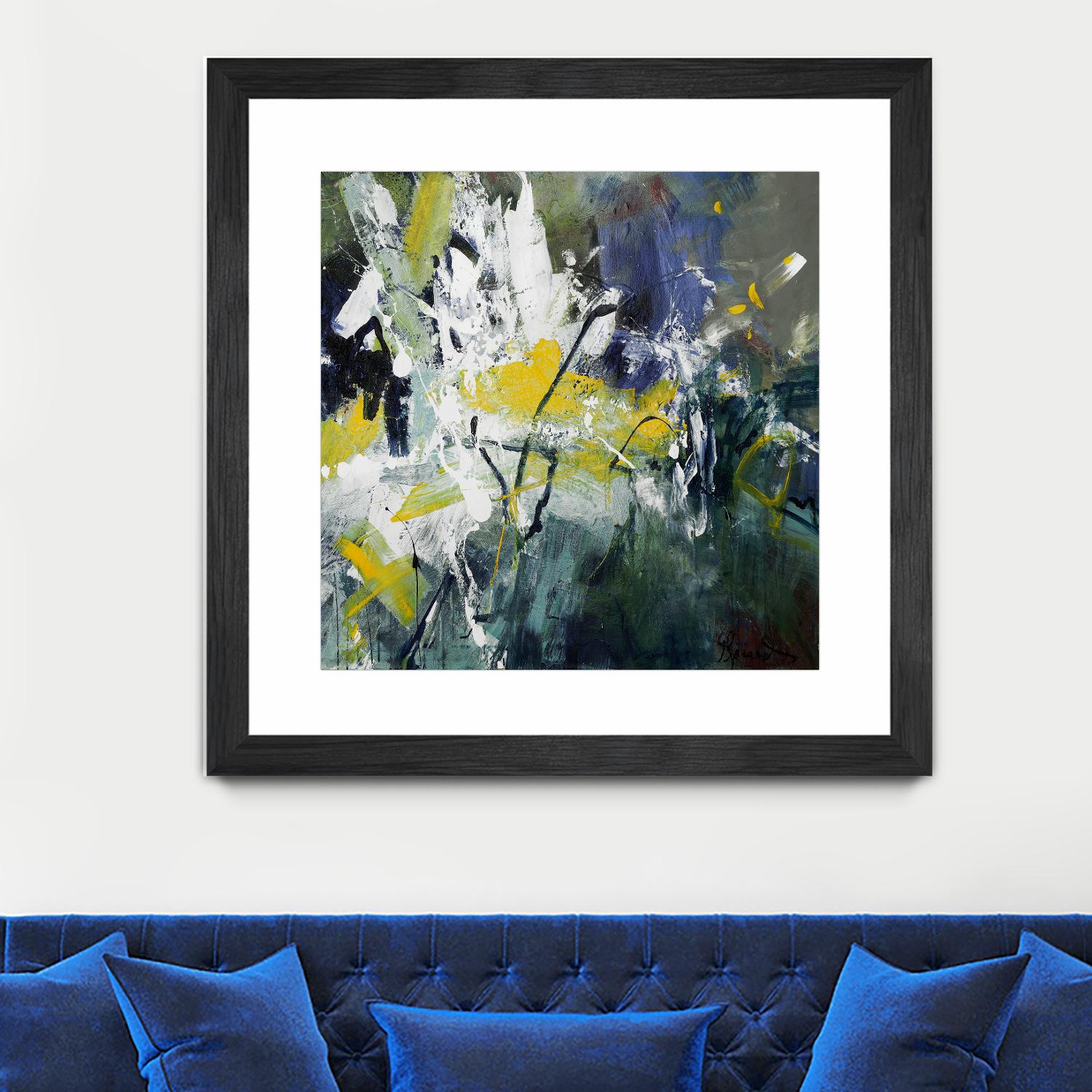 New Sparkle by Doris Savard on GIANT ART - green abstract