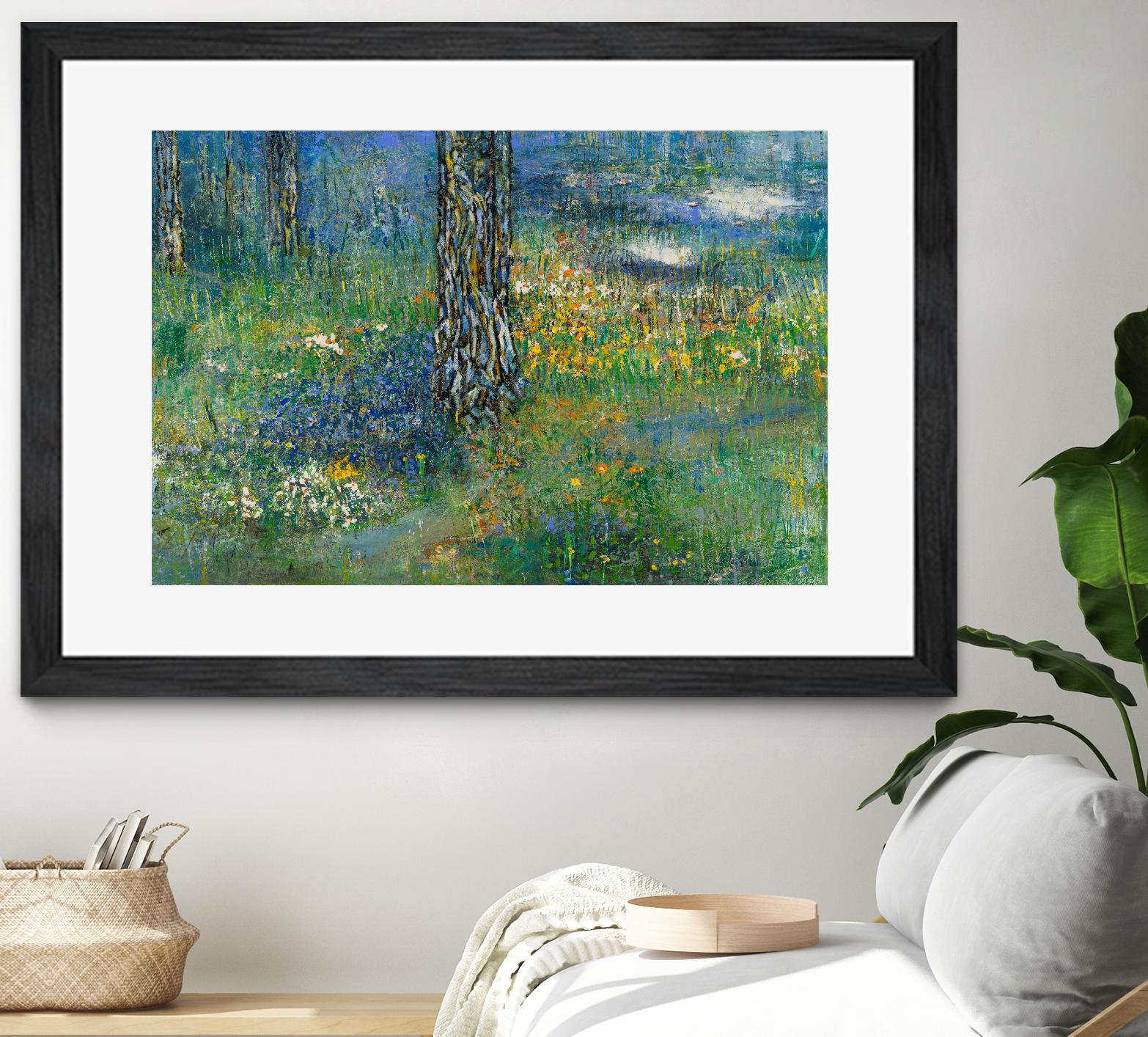 Spring Dreaming by Diane Lambin on GIANT ART - green abstract forest