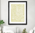 Centric - Beach - 19 by Lori Dubois on GIANT ART - beige linear pastel