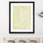 Centric - Beach - 19 by Lori Dubois on GIANT ART - beige linear pastel