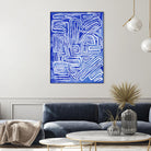 Centric - Cobalt-20 by Lori Dubois on GIANT ART - blue linear ton sur ton