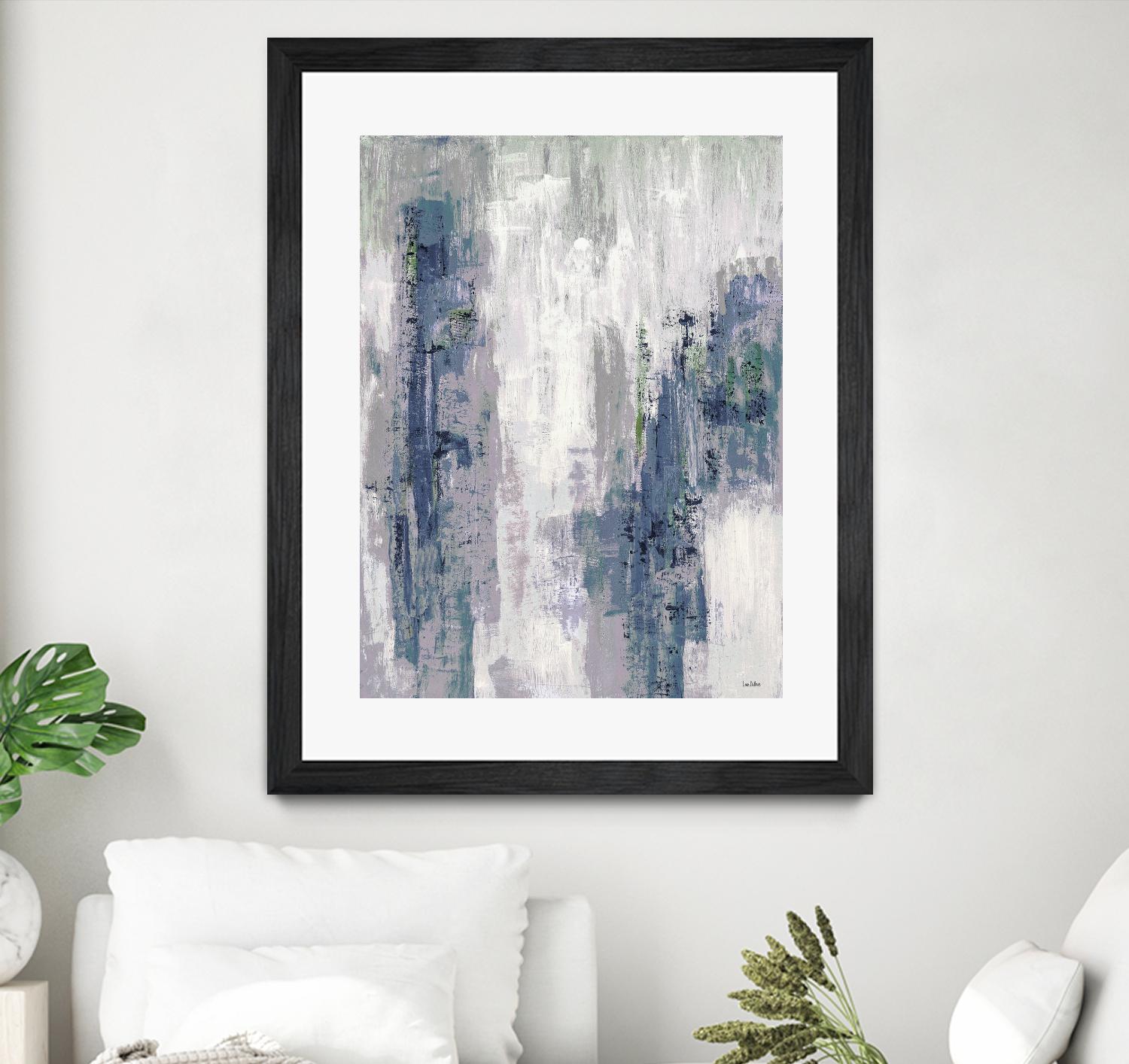 Blue Birch – Cool -3 by Lori Dubois on GIANT ART - blue abstract