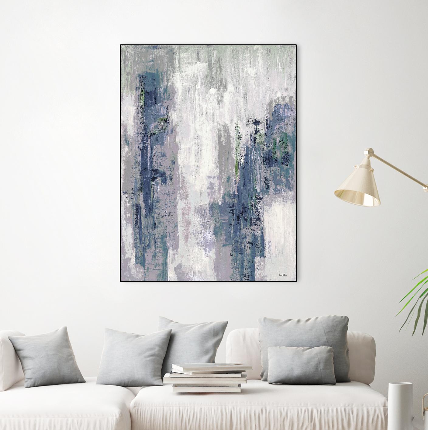 Blue Birch – Cool -3 by Lori Dubois on GIANT ART - blue abstract