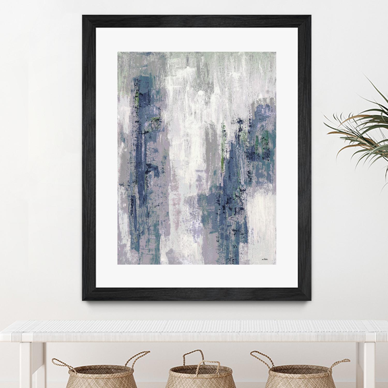 Blue Birch – Cool -3 by Lori Dubois on GIANT ART - blue abstract