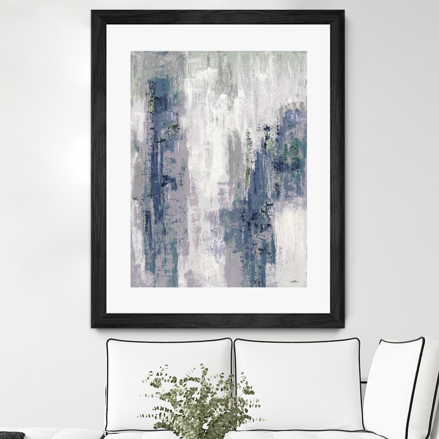 Blue Birch – Cool -3 by Lori Dubois on GIANT ART - blue abstract