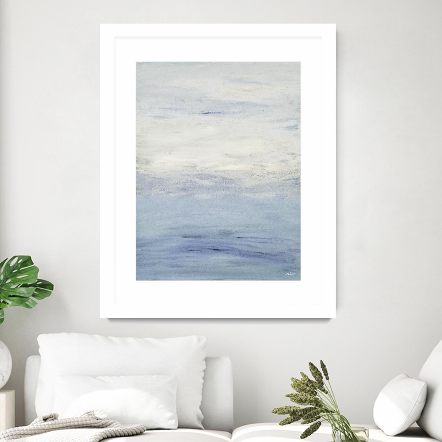 Infinity – Light - 3 by Lori Dubois on GIANT ART - blue abstract pastel