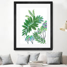 Mimosa - Moss - 15 by Lori Dubois on GIANT ART - green botanical leaves
