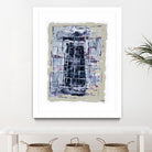 Gates – Neutral Navy - 1 by Lori Dubois on GIANT ART - black linear