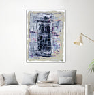 Gates – Neutral Navy - 1 by Lori Dubois on GIANT ART - black linear