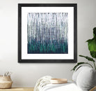 Weave - Light Teal - 4 by Lori Dubois on GIANT ART - green linear