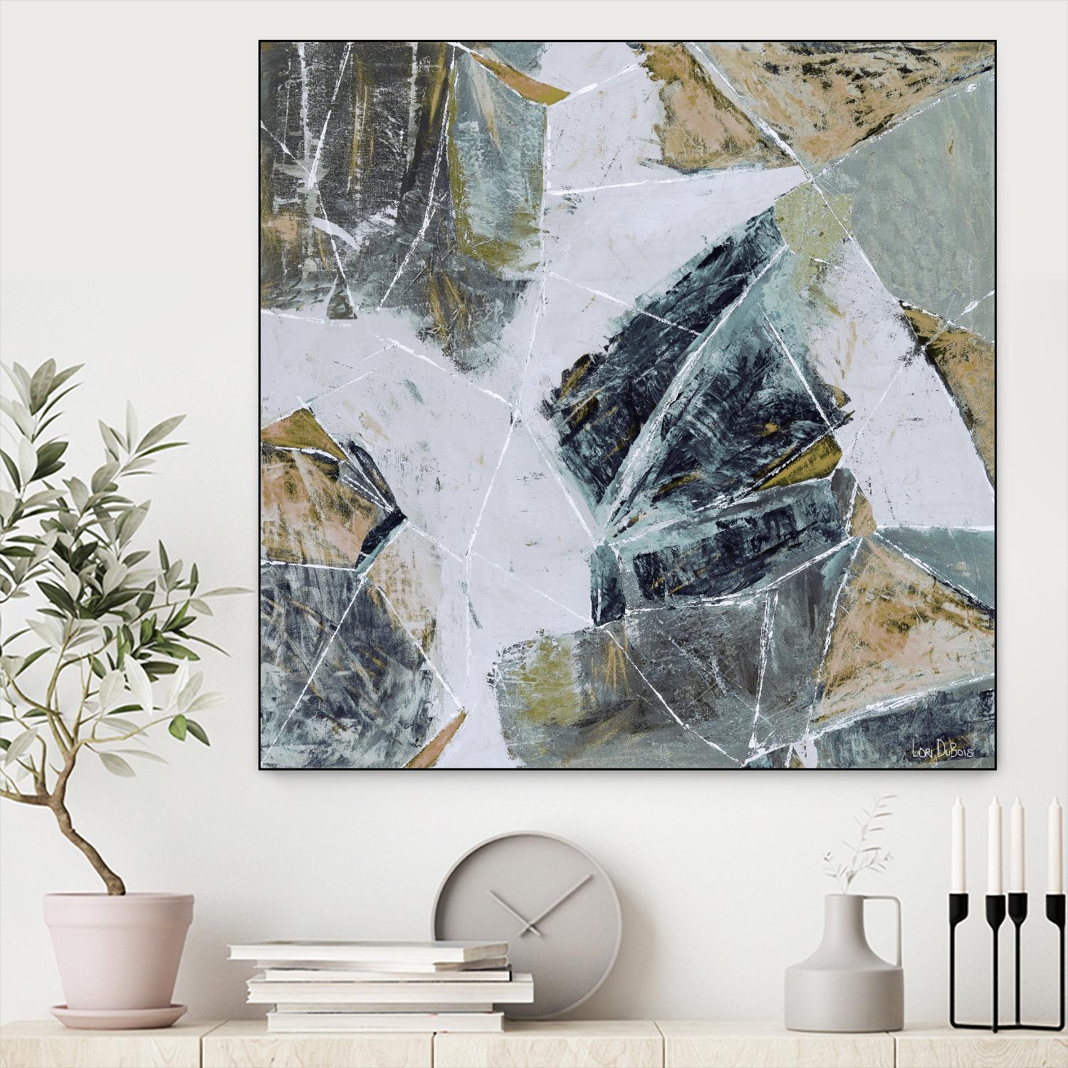 Tiger's Eye -  Light -1 by Lori Dubois on GIANT ART - beige abstract