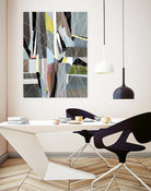 OceanRain by Lori Dubois on GIANT ART - pink geometric ton neutre