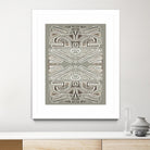 Phoenix-II by Lori Dubois on GIANT ART - white patterns gray border