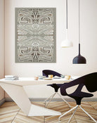 Phoenix-II by Lori Dubois on GIANT ART - white patterns gray border