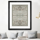 Phoenix-II by Lori Dubois on GIANT ART - white patterns gray border