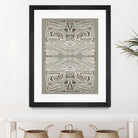 Phoenix-II by Lori Dubois on GIANT ART - white patterns gray border