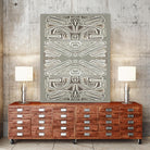 Phoenix-II by Lori Dubois on GIANT ART - white patterns gray border