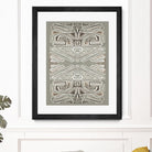 Phoenix-II by Lori Dubois on GIANT ART - white patterns gray border