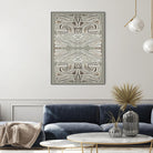 Phoenix-II by Lori Dubois on GIANT ART - white patterns gray border