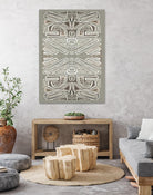 Phoenix-II by Lori Dubois on GIANT ART - white patterns gray border