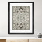 Phoenix-II by Lori Dubois on GIANT ART - white patterns gray border
