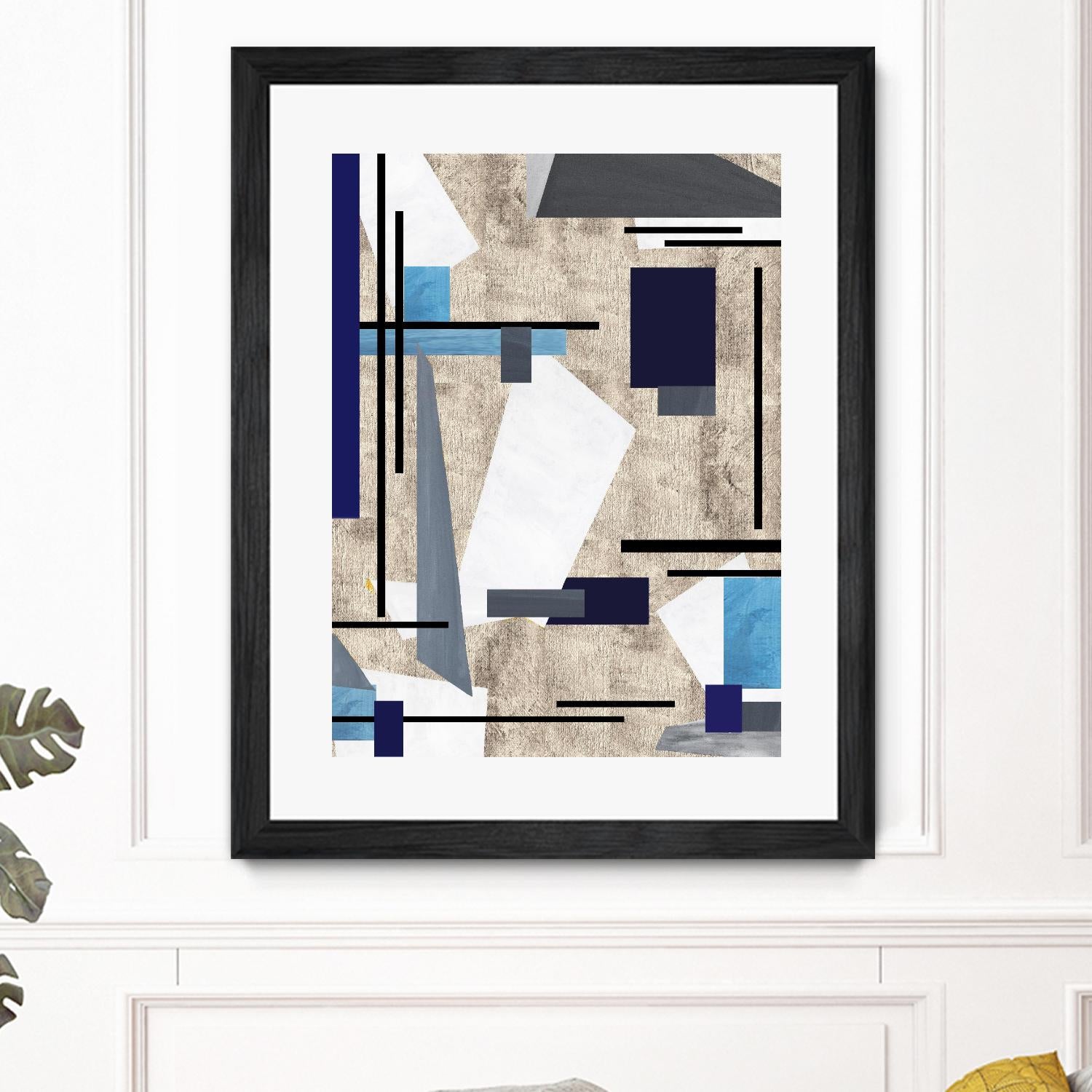 CoolPerspective-I by Lori Dubois on GIANT ART - beige linear grays