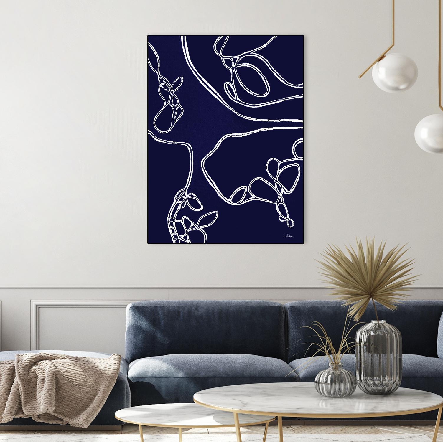 BluePoint by Lori Dubois on GIANT ART - blue linear