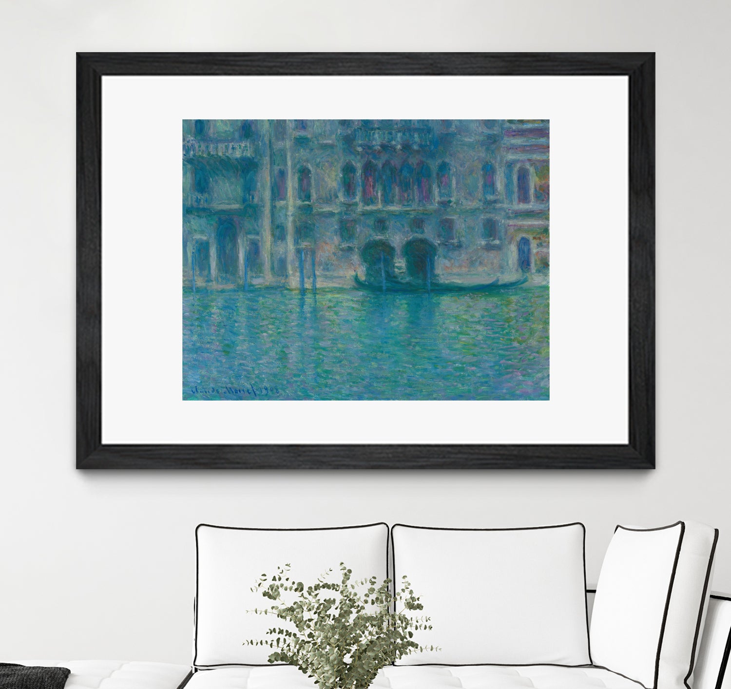 Palazzo da Mula, Venice, 1908 by Claude Monet on GIANT ART - blue masters