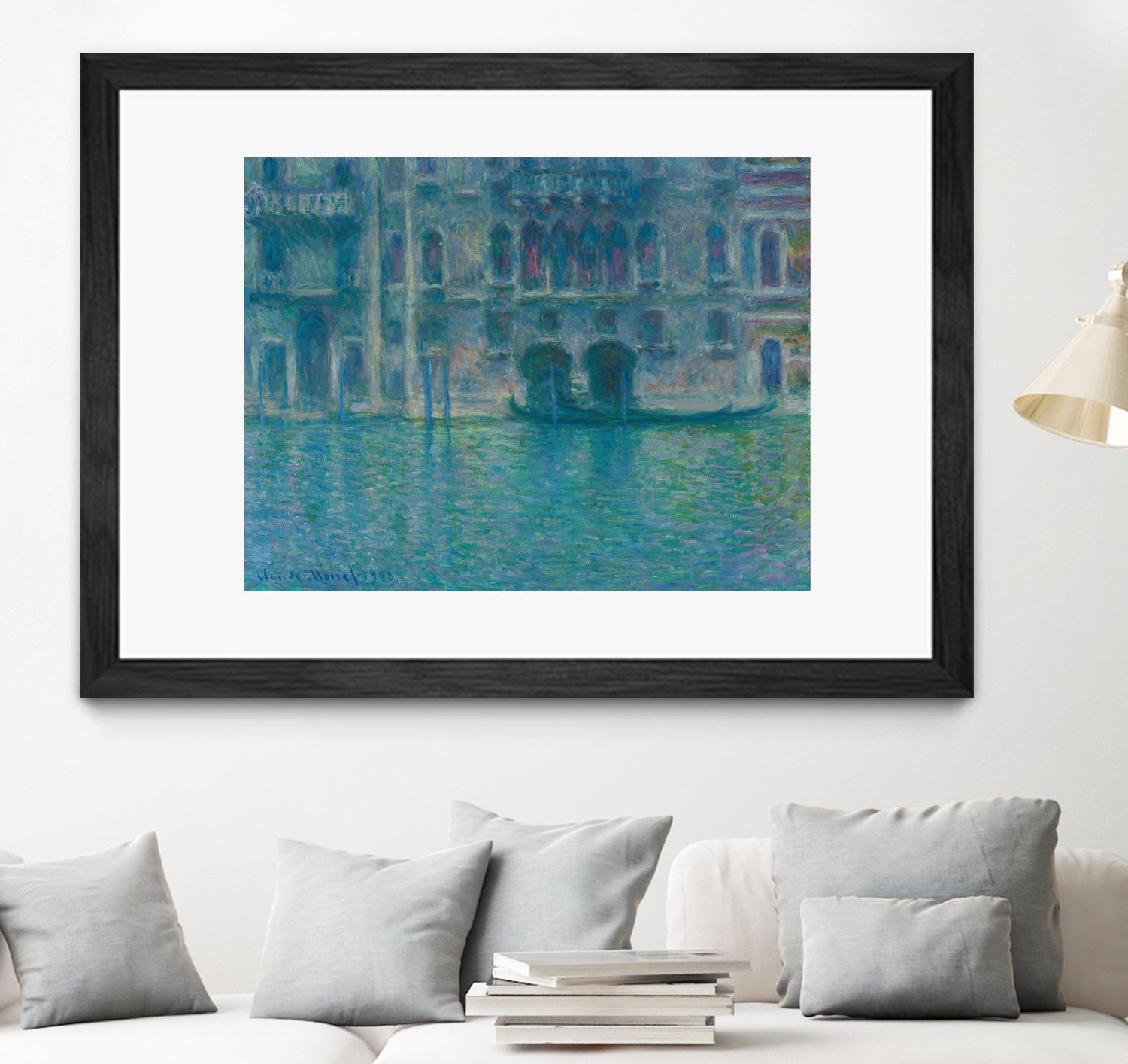 Palazzo da Mula, Venice, 1908 by Claude Monet on GIANT ART - blue masters