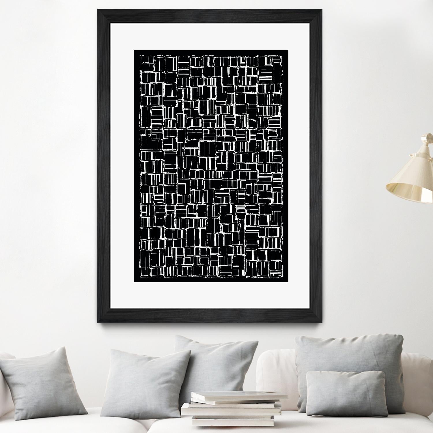 NEON NOIR by Celine Cimon on GIANT ART - black abstract canadian