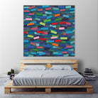 OCEAN- bleu by Celine Cimon on GIANT ART - blue abstract canadian