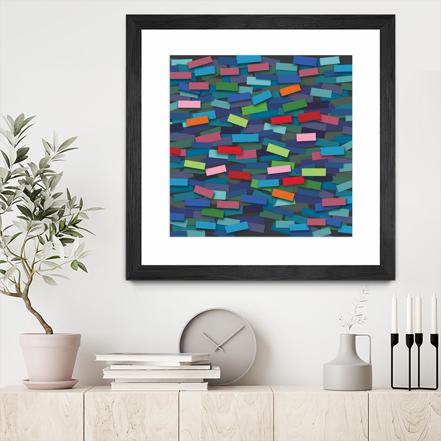 OCEAN- bleu by Celine Cimon on GIANT ART - blue abstract canadian