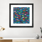 OCEAN- bleu by Celine Cimon on GIANT ART - blue abstract canadian