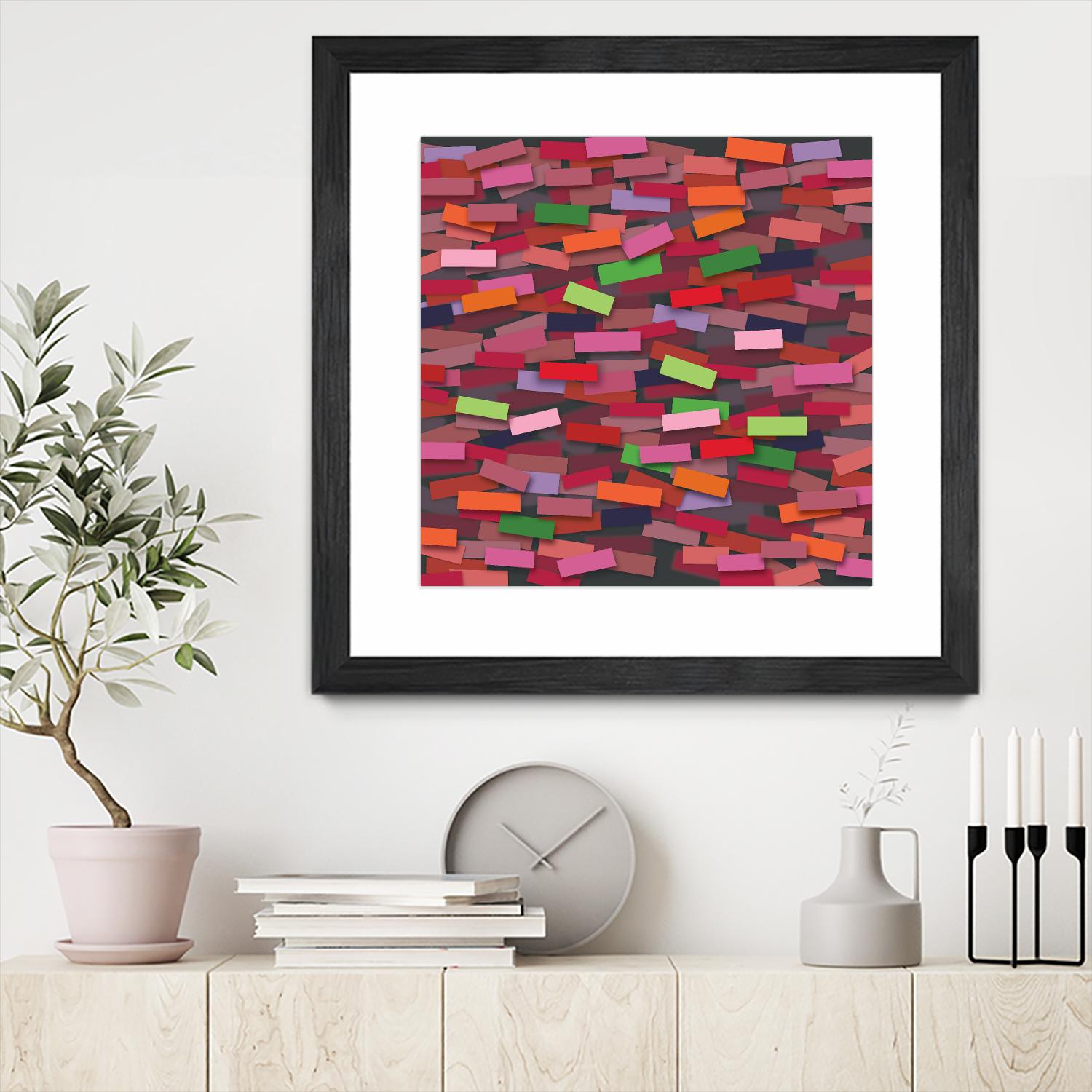 OCEAN- rouge by Celine Cimon on GIANT ART - red abstract canadian artist