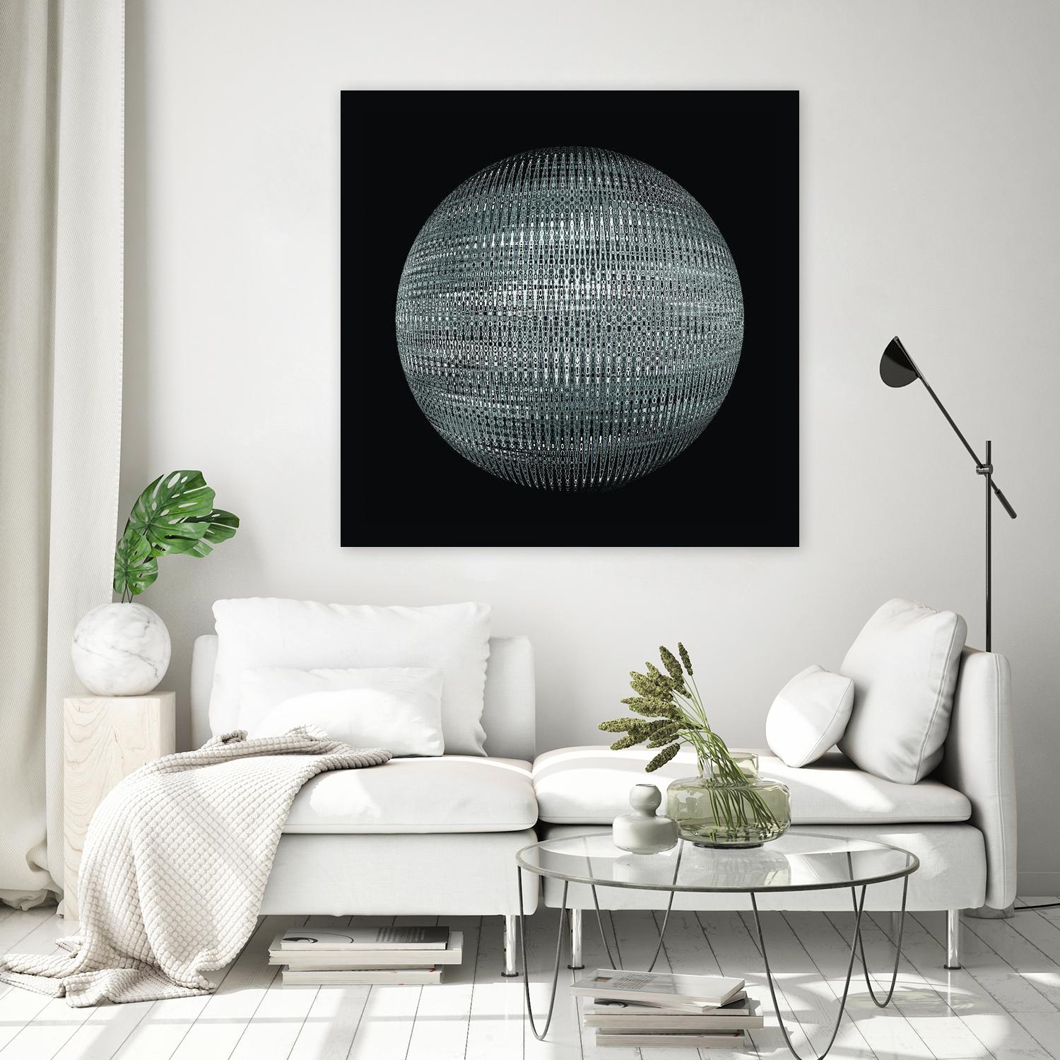 ORB - fond noir by Celine Cimon on GIANT ART - black abstract canadian