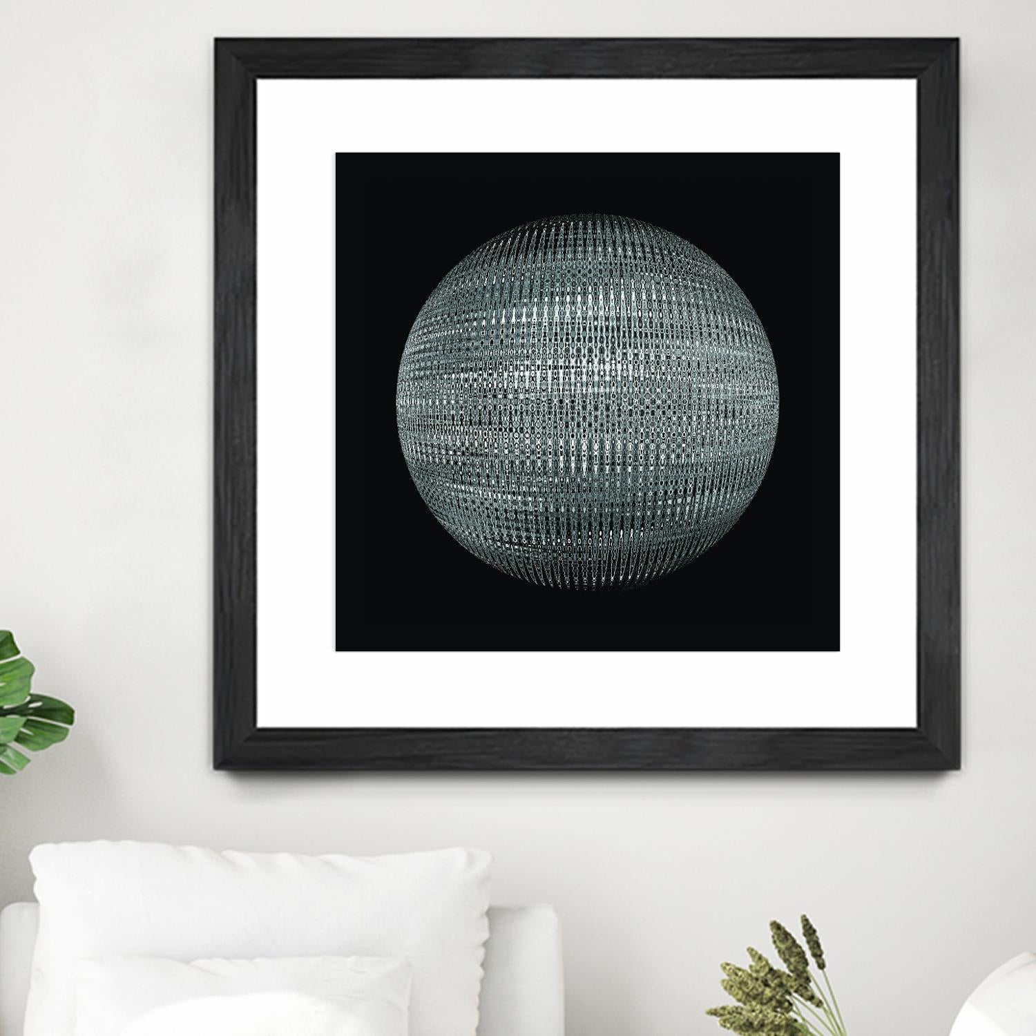 ORB - fond noir by Celine Cimon on GIANT ART - black abstract canadian