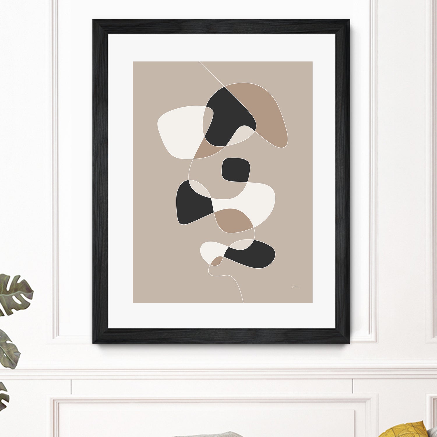 Forms of Art III by M Studio on GIANT ART - beige scandinavian