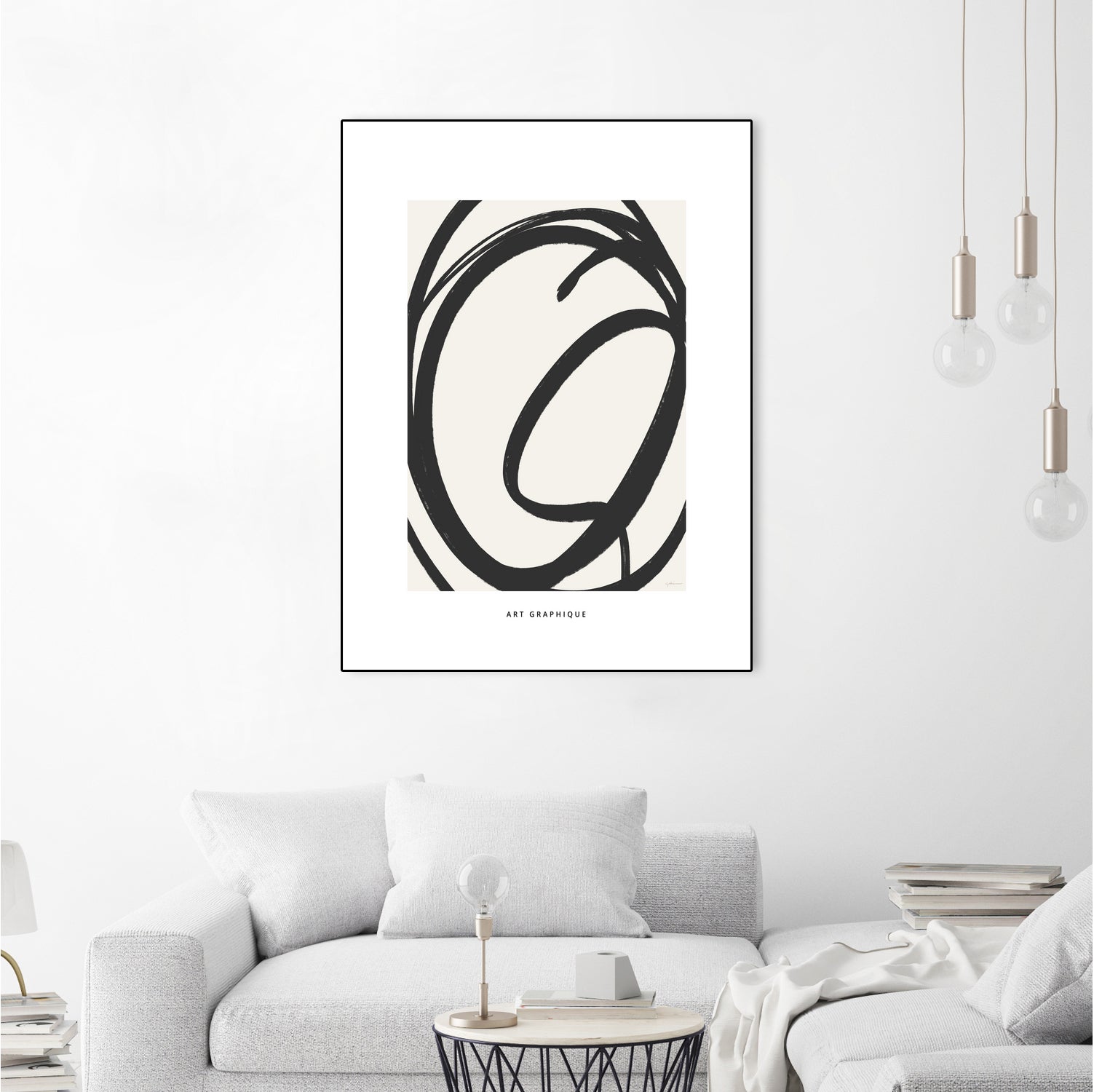 Circle I by M Studio on GIANT ART - black and white