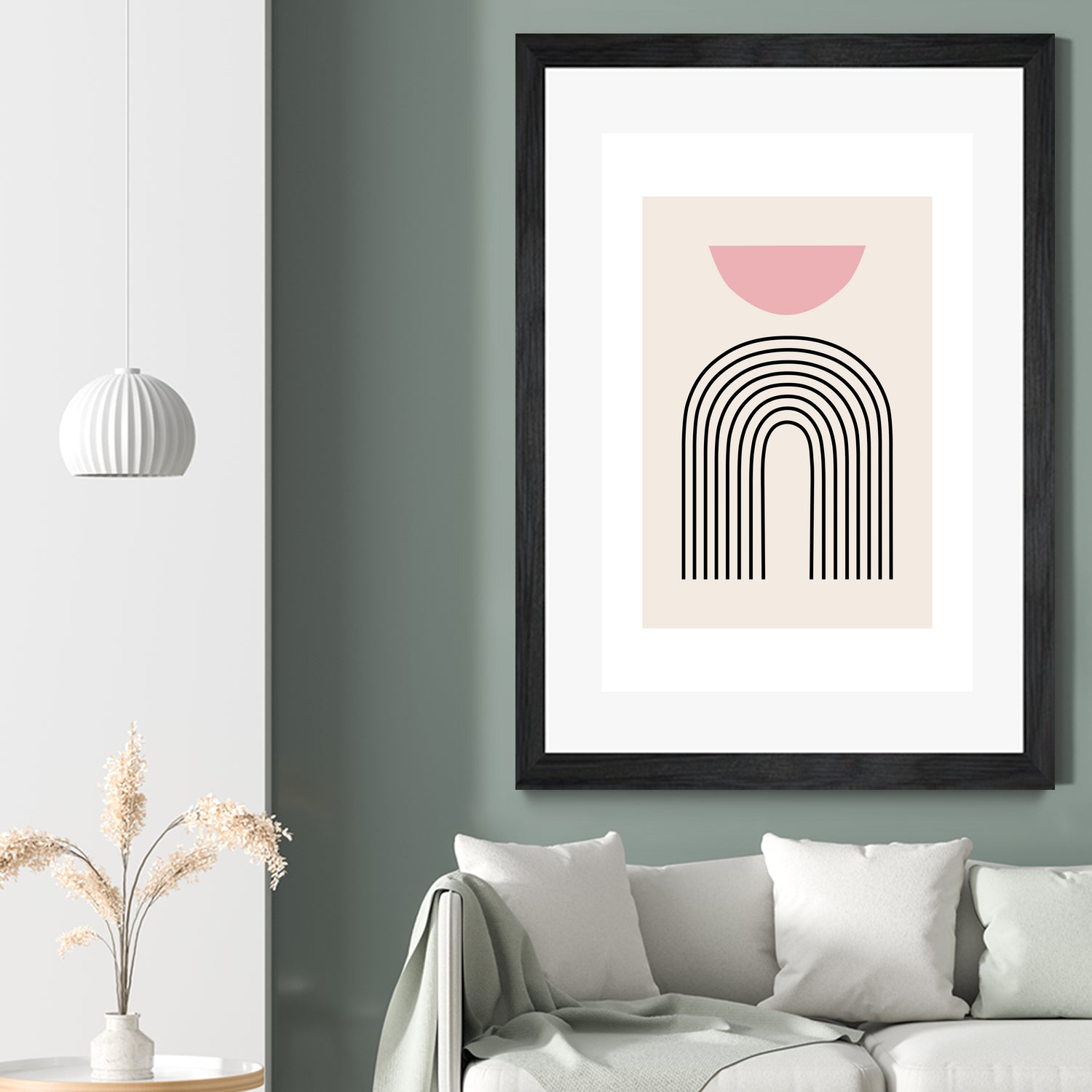 Pink Boho by M Studio on GIANT ART - beige scandinavian