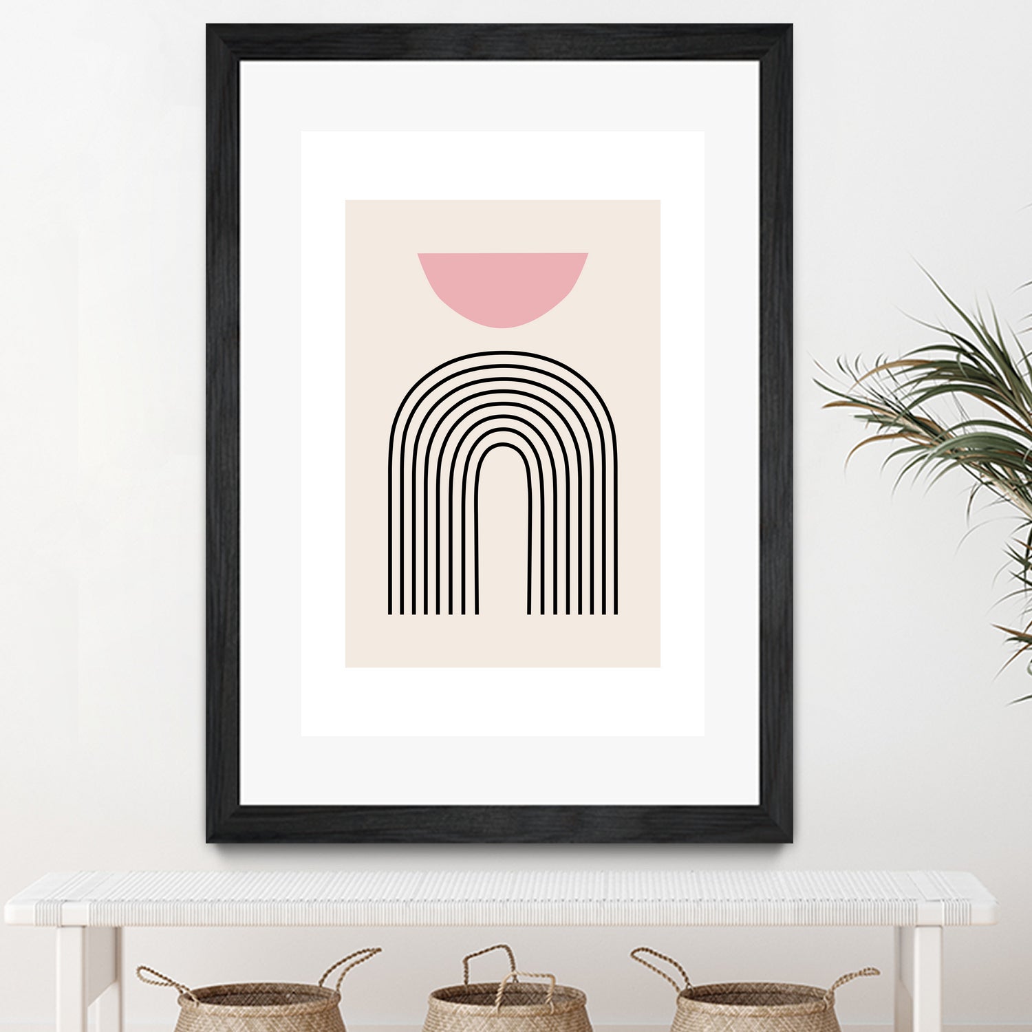 Pink Boho by M Studio on GIANT ART - beige scandinavian