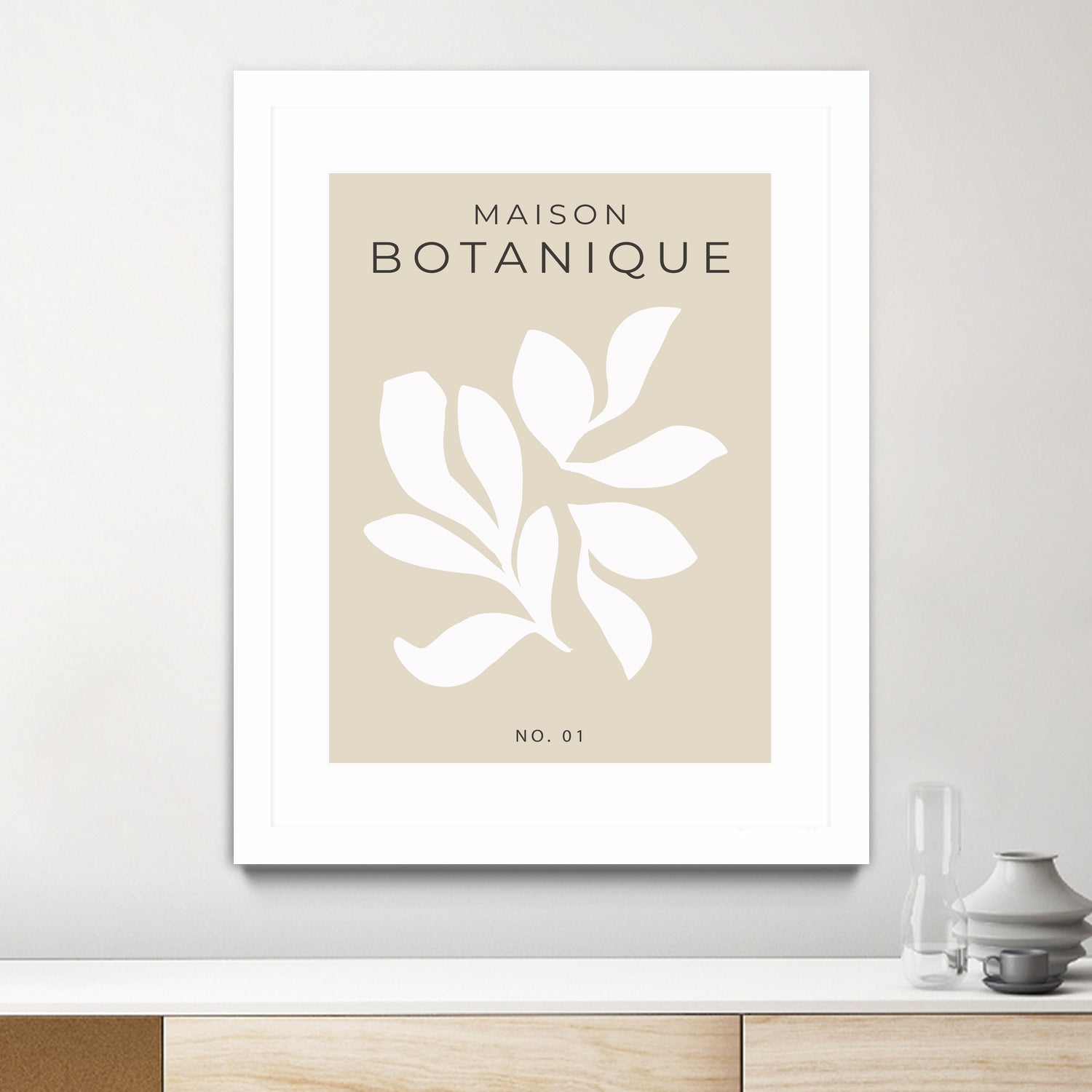 Maison Botanique No.1 by M Studio on GIANT ART - beige flowers