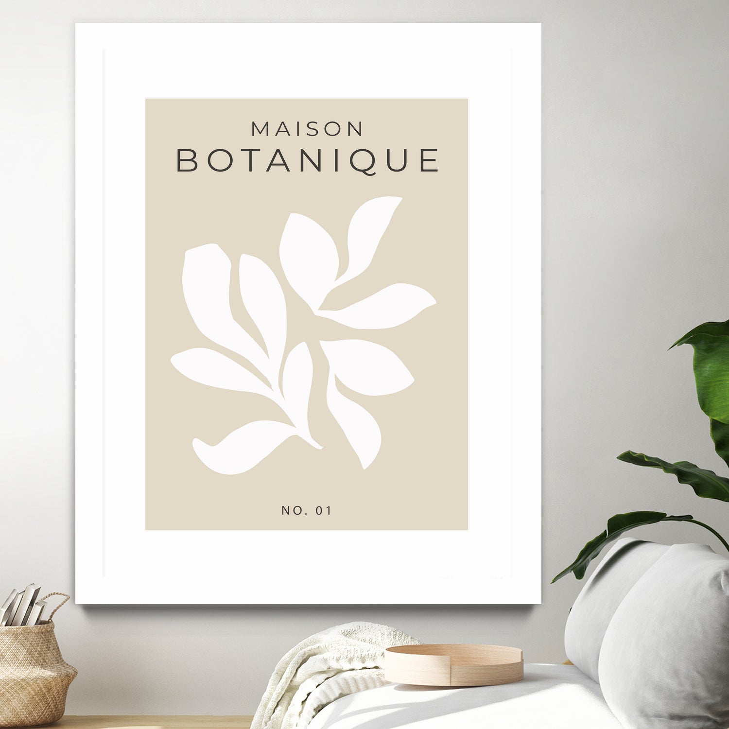 Maison Botanique No.1 by M Studio on GIANT ART - beige flowers